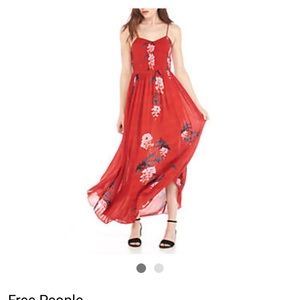 Free People beau smock maxi dress